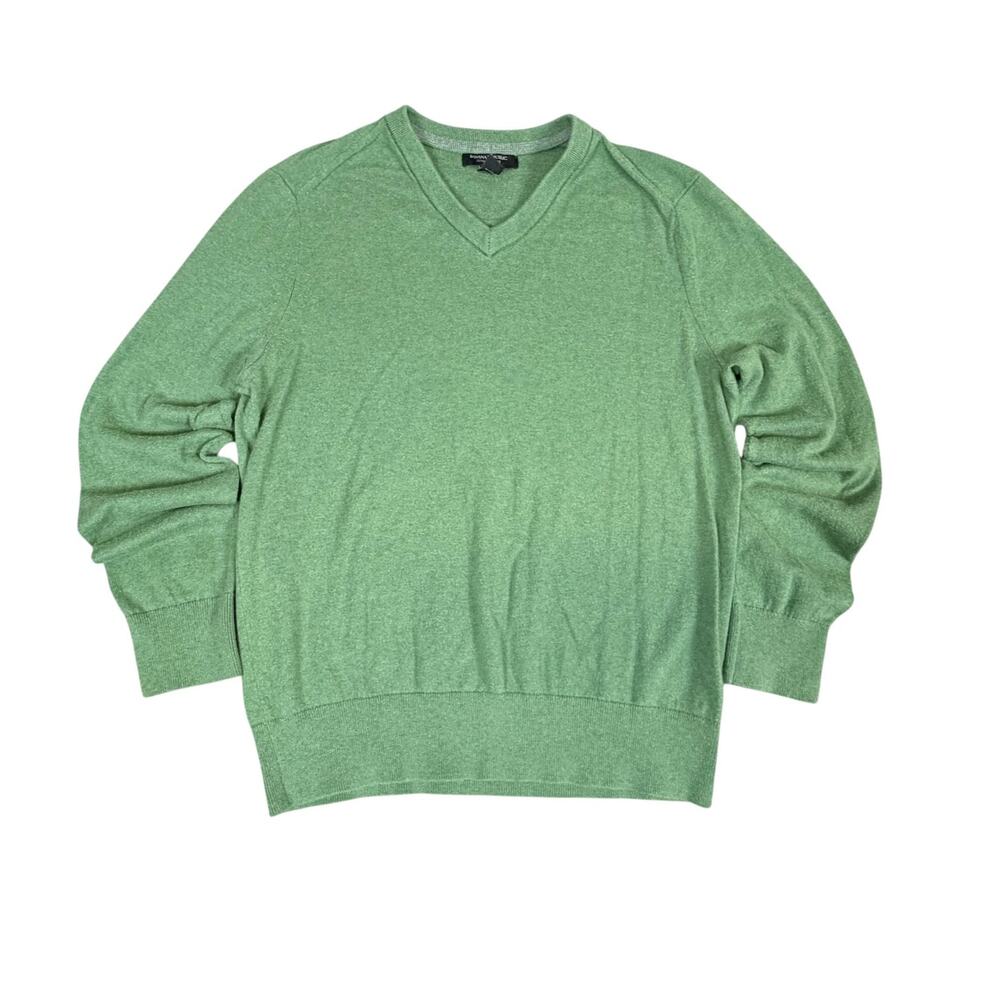 Banana Republic Men's Medium Cotton Cashmere V-Neck Sweater
